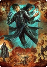 Jace, Mirror Mage 2 Art Card [Zendikar Rising Art Series] | Exor Games Truro