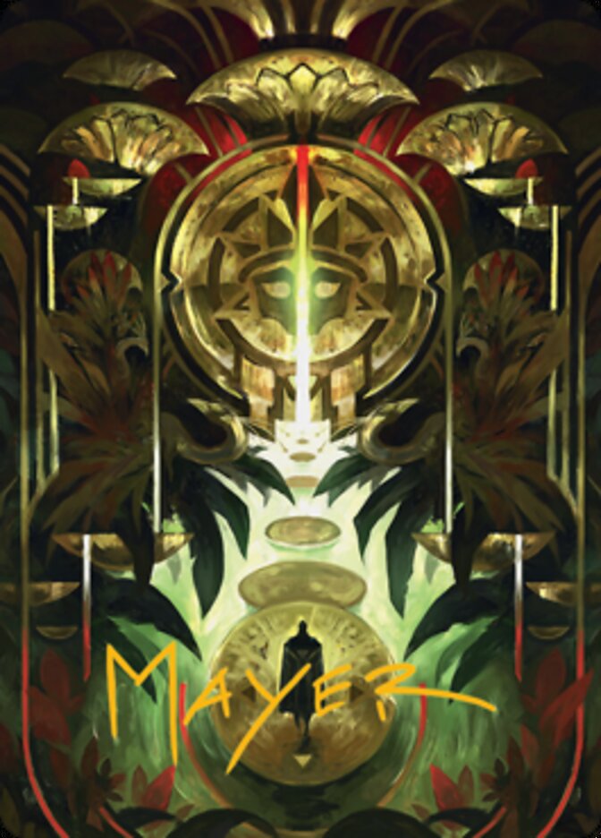 Jetmir's Garden 1 Art Card (Gold-Stamped Signature) [Streets of New Capenna Art Series] | Exor Games Truro