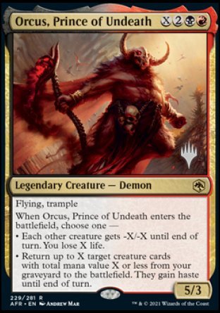 Orcus, Prince of Undeath (Promo Pack) [Dungeons & Dragons: Adventures in the Forgotten Realms Promos] | Exor Games Truro