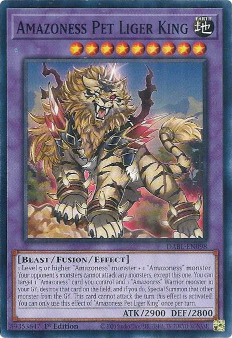 Amazoness Pet Liger King [DABL-EN098] Common | Exor Games Truro