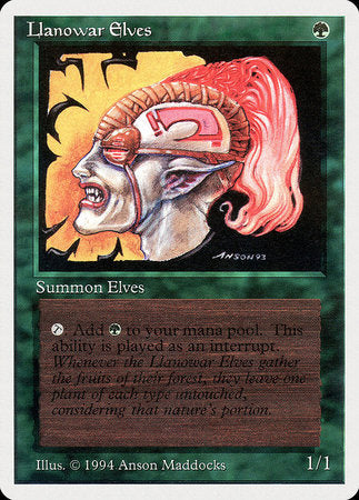 Llanowar Elves [Summer Magic / Edgar] | Exor Games Truro
