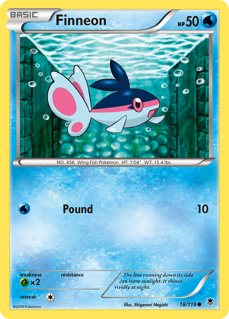 Finneon (18/119) [XY: Phantom Forces] | Exor Games Truro