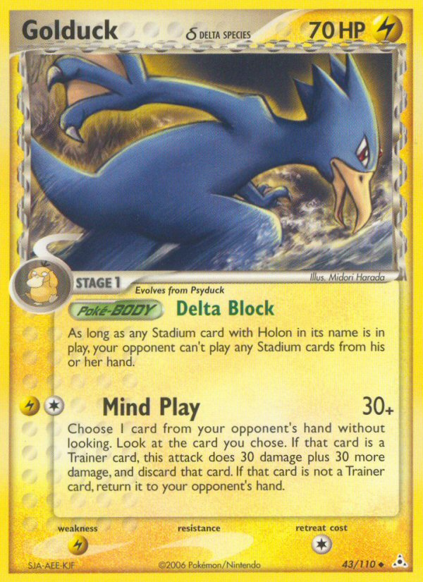 Golduck (43/110) (Delta Species) [EX: Holon Phantoms] | Exor Games Truro