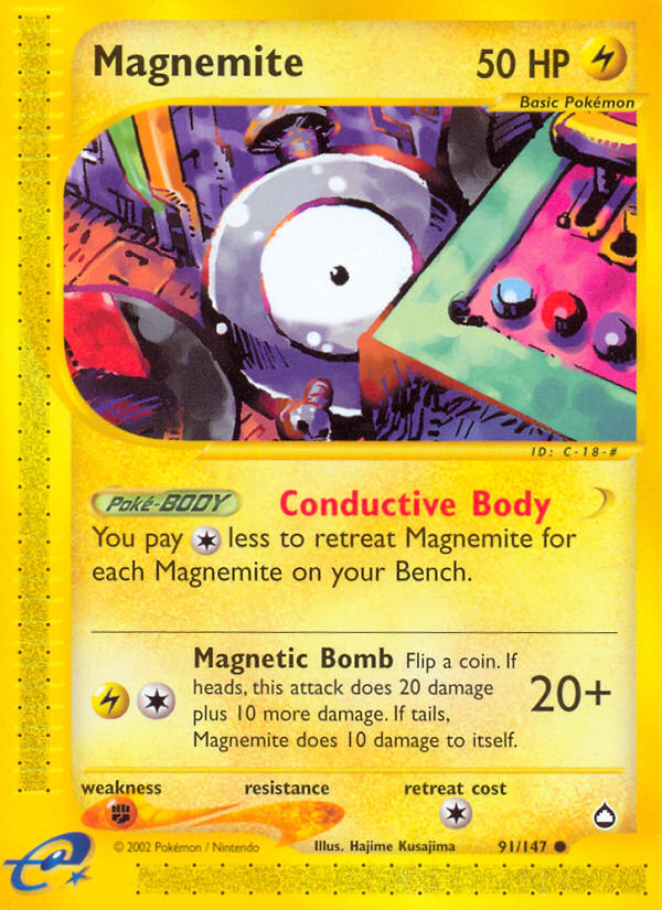 Magnemite (91/147) [Aquapolis] | Exor Games Truro