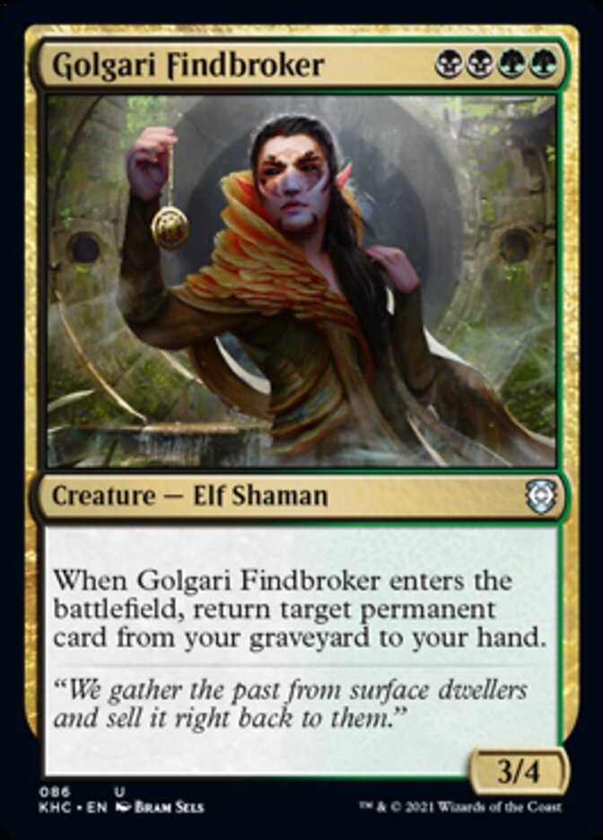 Golgari Findbroker [Kaldheim Commander] | Exor Games Truro