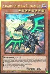 Chaos Dragon Levianeer (Alternate Art) [MAGO-EN017] Gold Rare | Exor Games Truro