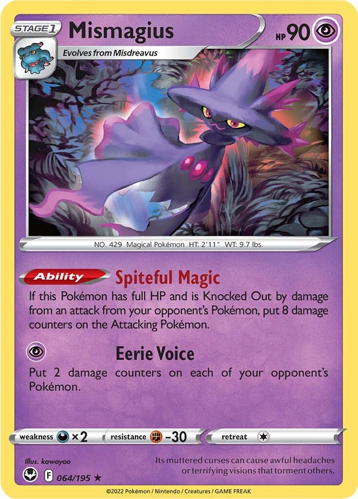 Mismagius (064/195) [Sword & Shield: Silver Tempest] | Exor Games Truro