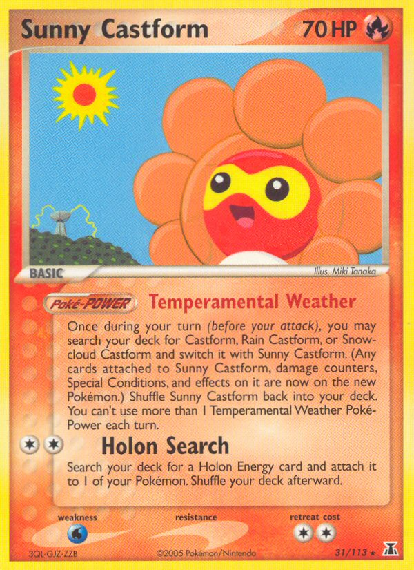 Sunny Castform (31/113) [EX: Delta Species] | Exor Games Truro