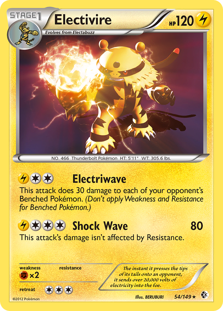 Electivire (54/149) [Black & White: Boundaries Crossed] | Exor Games Truro