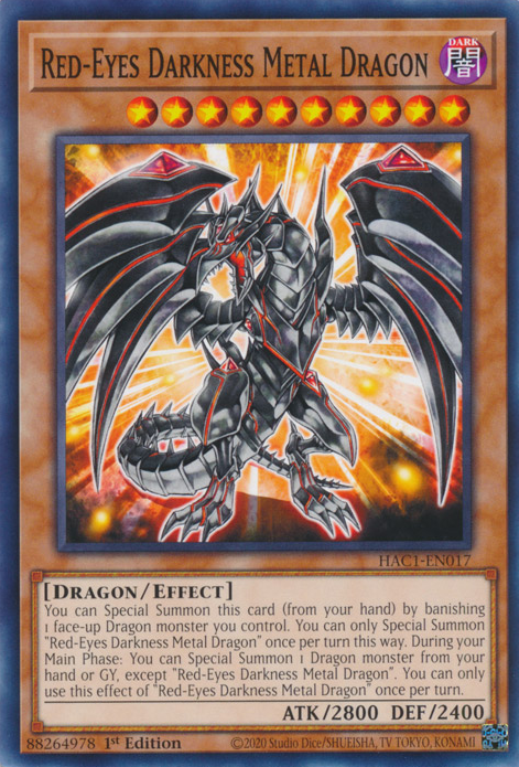 Red-Eyes Darkness Metal Dragon [HAC1-EN017] Common | Exor Games Truro