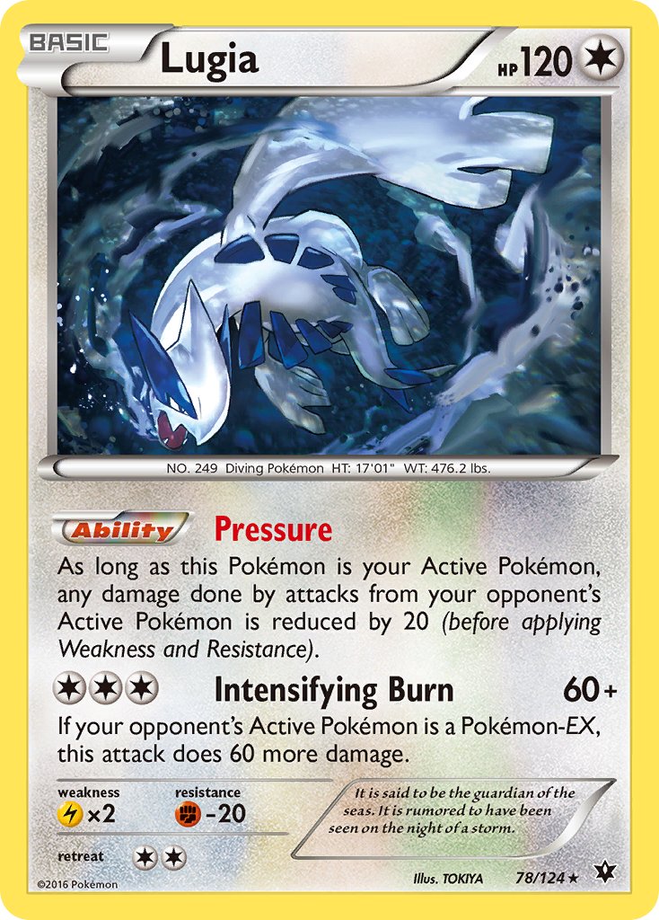 Lugia (78/124) (Theme Deck Exclusive) [XY: Fates Collide] | Exor Games Truro