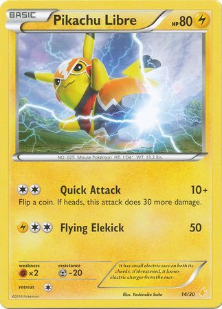 Pikachu Libre (14/30) [XY: Trainer Kit 3 - Pikachu Libre] | Exor Games Truro