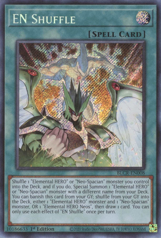 EN Shuffle [BLCR-EN008] Secret Rare | Exor Games Truro