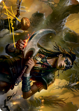 Harvesttide Sentry Art Card (Gold-Stamped Signature) [Innistrad: Midnight Hunt Art Series] | Exor Games Truro