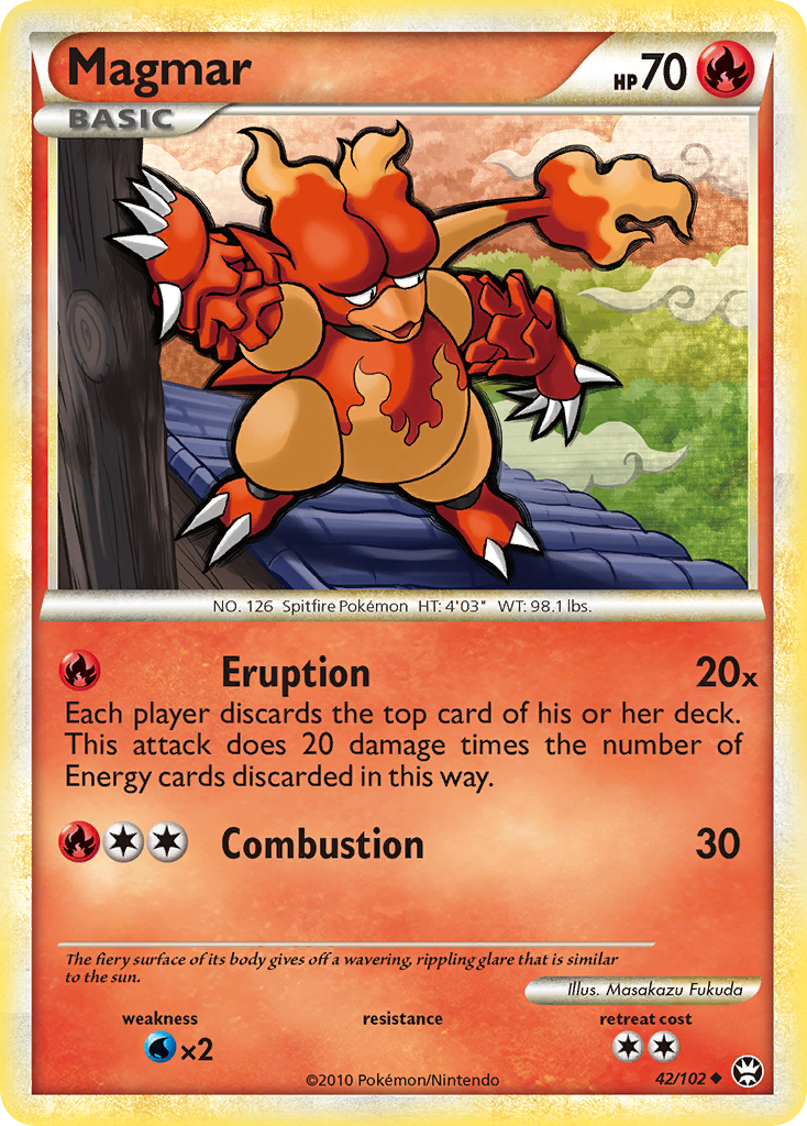 Magmar (42/102) [HeartGold & SoulSilver: Triumphant] | Exor Games Truro