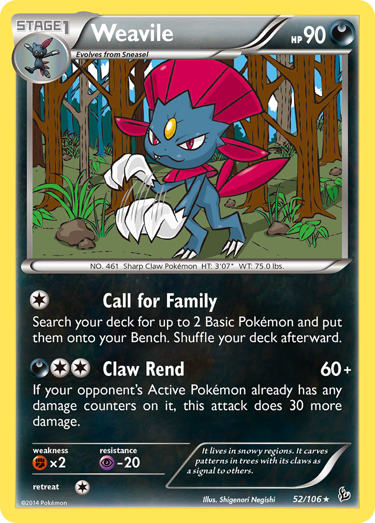 Weavile (52/106) [XY: Flashfire] | Exor Games Truro