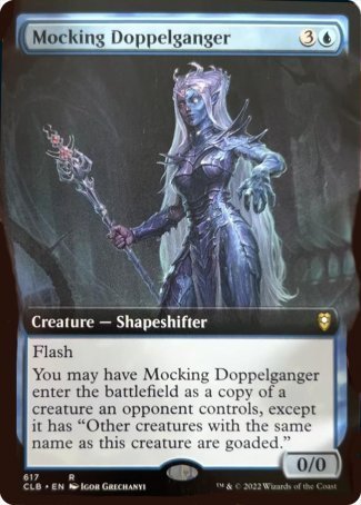 Mocking Doppelganger (Extended Art) [Commander Legends: Battle for Baldur's Gate] | Exor Games Truro