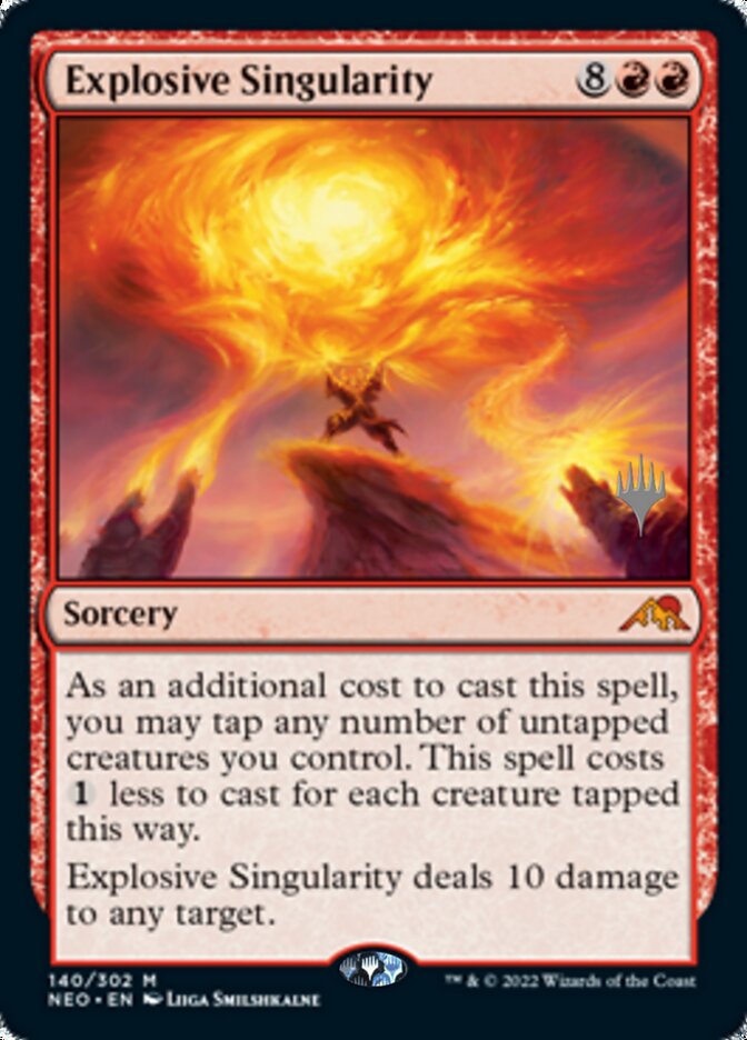 Explosive Singularity (Promo Pack) [Kamigawa: Neon Dynasty Promos] | Exor Games Truro