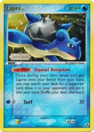 Lapras (8/92) (Stamped) [EX: Legend Maker] | Exor Games Truro