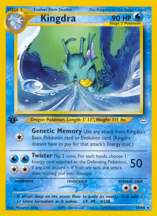 Kingdra (19/64) [Neo Revelation 1st Edition] | Exor Games Truro