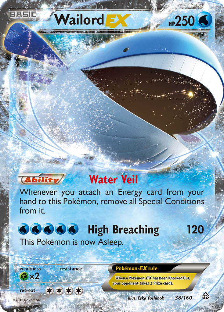 Wailord EX (38/160) [XY: Primal Clash] | Exor Games Truro