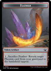 Feather // Servo Double-Sided Token [March of the Machine Commander Tokens] | Exor Games Truro