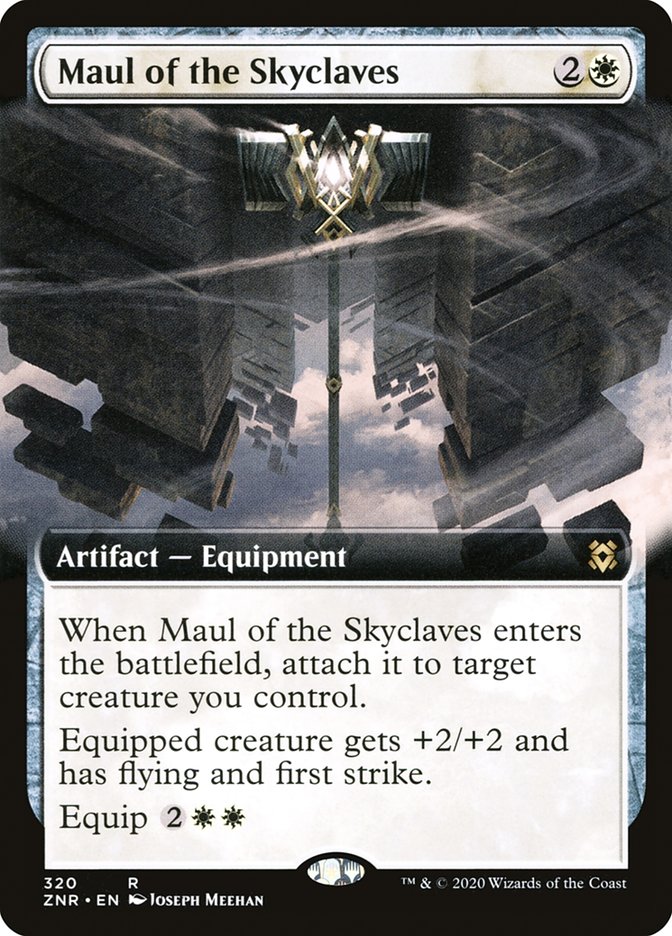 Maul of the Skyclaves (Extended Art) [Zendikar Rising] | Exor Games Truro