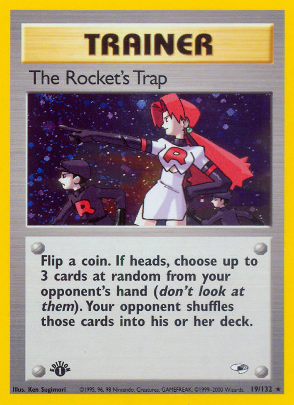 The Rocket's Trap (19/132) [Gym Heroes 1st Edition] | Exor Games Truro