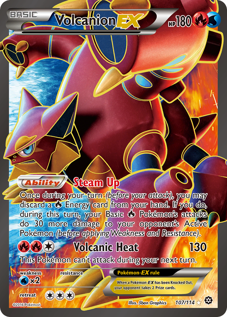 Volcanion EX (107/114) [XY: Steam Siege] | Exor Games Truro