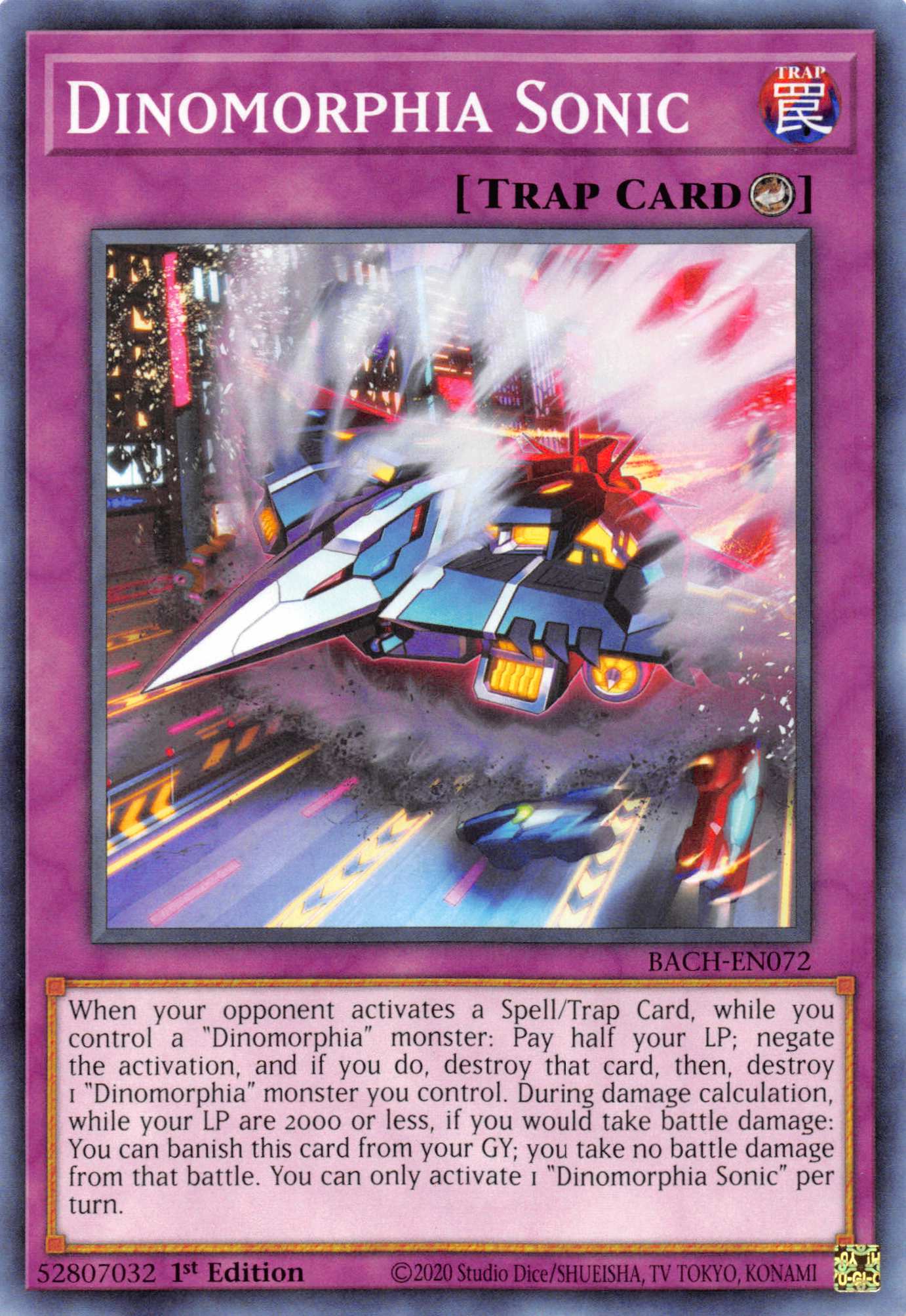 Dinomorphia Sonic [BACH-EN072] Common | Exor Games Truro