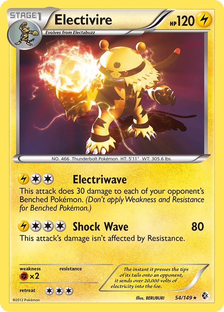 Electivire (54/149) (Theme Deck Exclusive) [Black & White: Boundaries Crossed] | Exor Games Truro