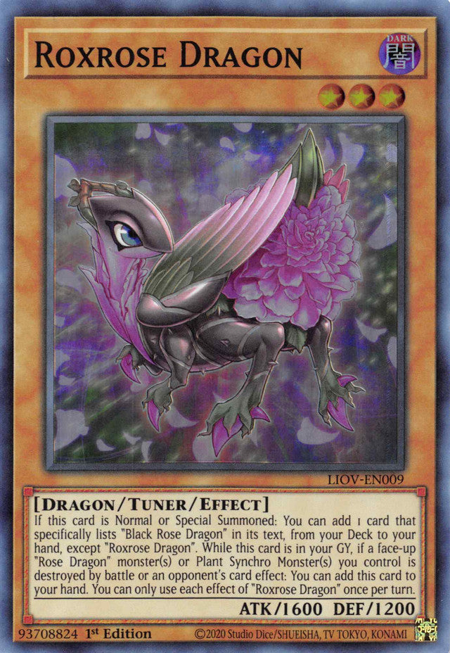 Roxrose Dragon [LIOV-EN009] Super Rare | Exor Games Truro