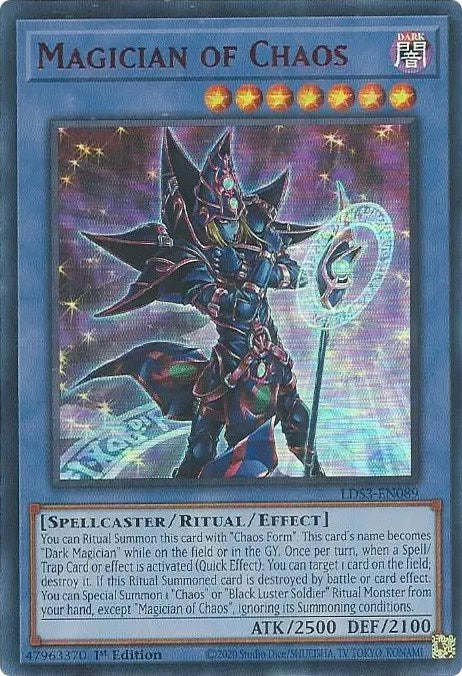 Magician of Chaos (Red) [LDS3-EN089] Ultra Rare | Exor Games Truro