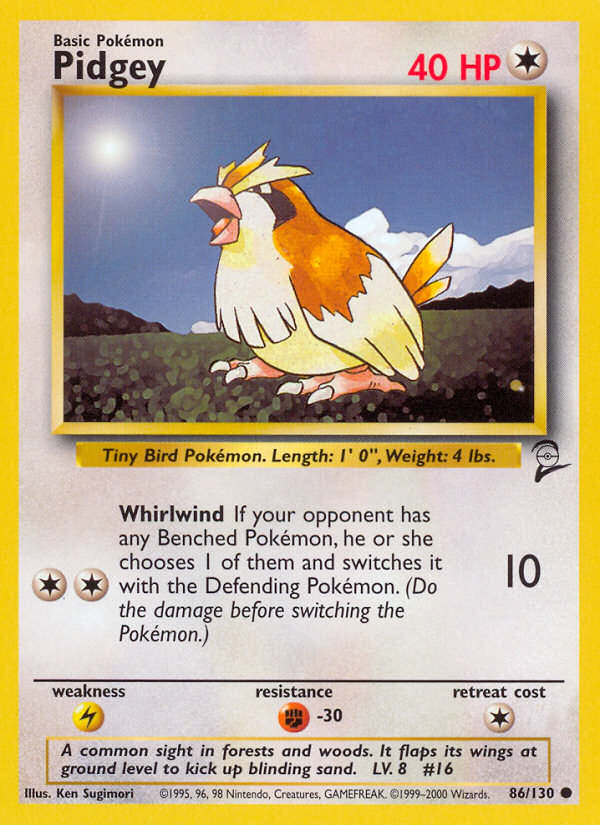 Pidgey (86/130) [Base Set 2] | Exor Games Truro