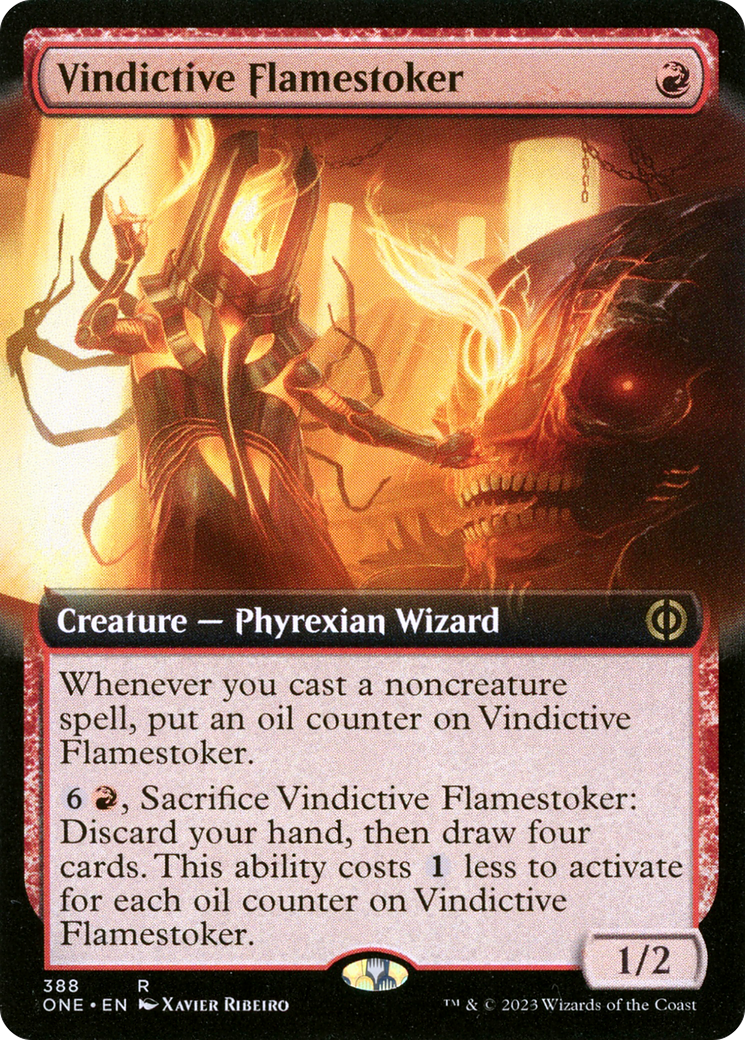 Vindictive Flamestoker (Extended Art) [Phyrexia: All Will Be One] | Exor Games Truro