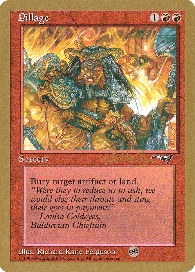 Pillage (Paul McCabe) (SB) [World Championship Decks 1997] | Exor Games Truro