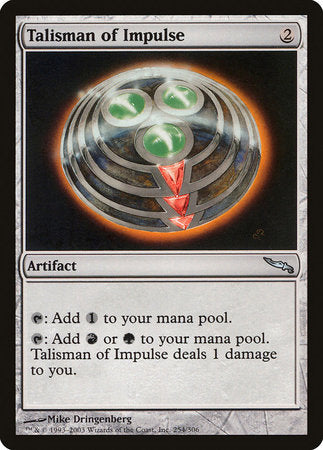 Talisman of Impulse [Mirrodin] | Exor Games Truro