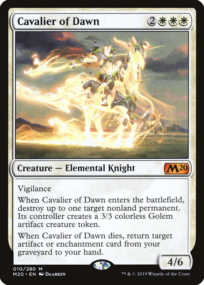 Cavalier of Dawn [Core Set 2020] | Exor Games Truro