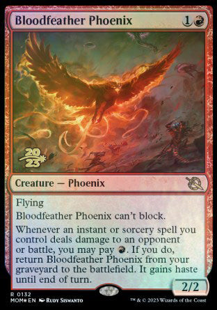 Bloodfeather Phoenix [March of the Machine Prerelease Promos] | Exor Games Truro