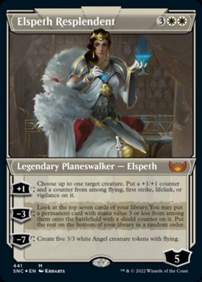 Elspeth Resplendent (Showcase Art Deco Foil Etched) [Streets of New Capenna] | Exor Games Truro