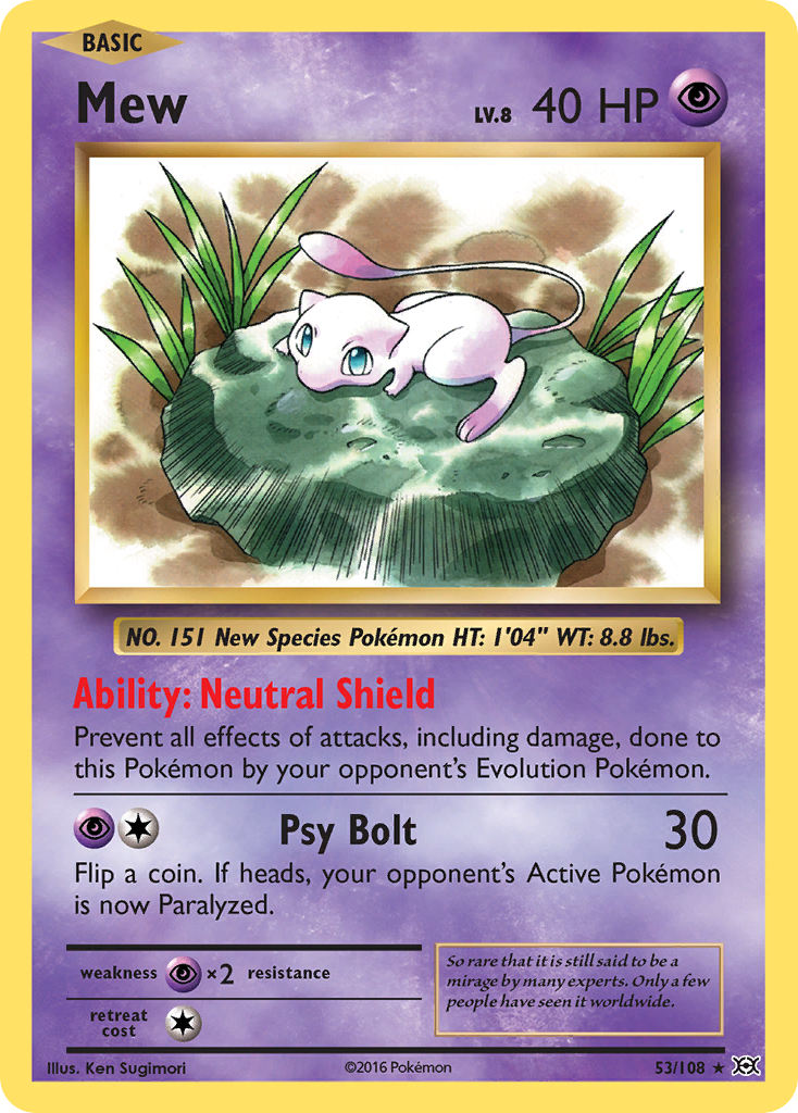 Mew (53/108) [XY: Evolutions] | Exor Games Truro