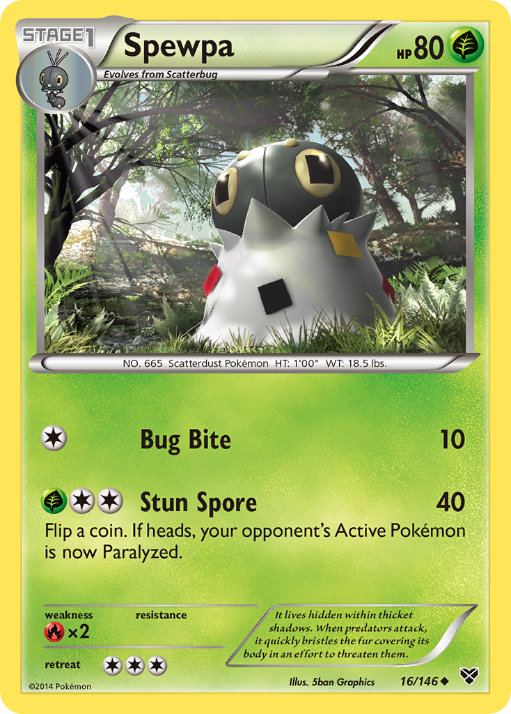 Spewpa (16/146) [XY: Base Set] | Exor Games Truro