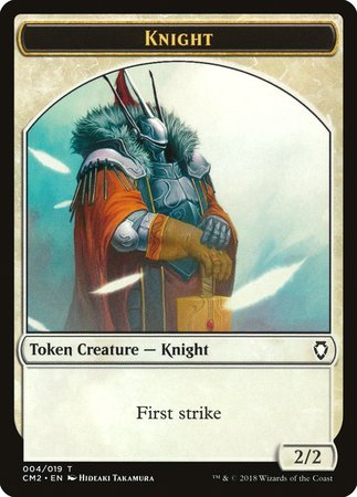 Knight Token [Commander Anthology Volume II Tokens] | Exor Games Truro