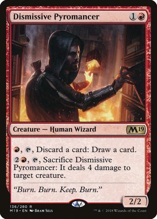 Dismissive Pyromancer [Core Set 2019] | Exor Games Truro