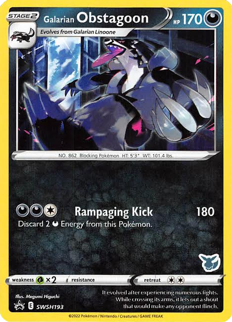 Galarian Obstagoon (SWSH193) (Eevee Deck) [Battle Academy 2022] | Exor Games Truro