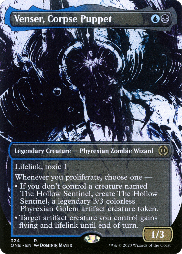 Venser, Corpse Puppet (Borderless Ichor) [Phyrexia: All Will Be One] | Exor Games Truro