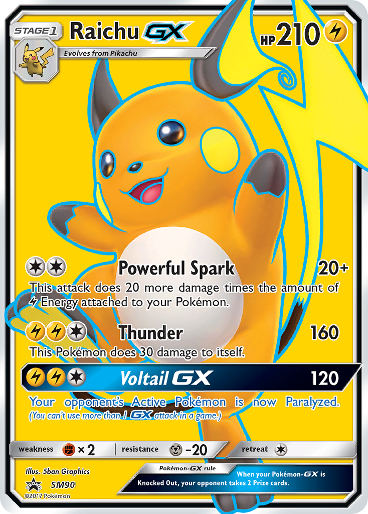 Raichu GX (SM90) [Sun & Moon: Black Star Promos] | Exor Games Truro