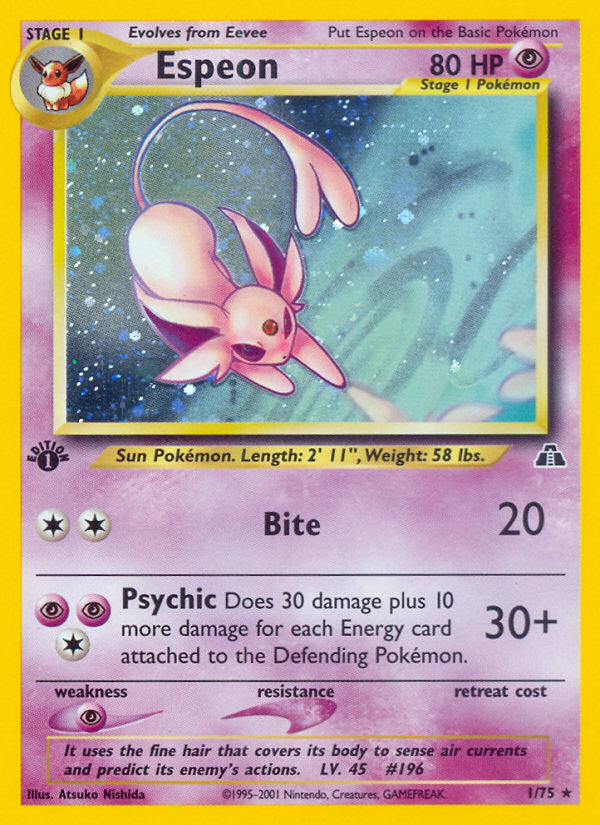 Espeon (1/75) [Neo Discovery 1st Edition] | Exor Games Truro