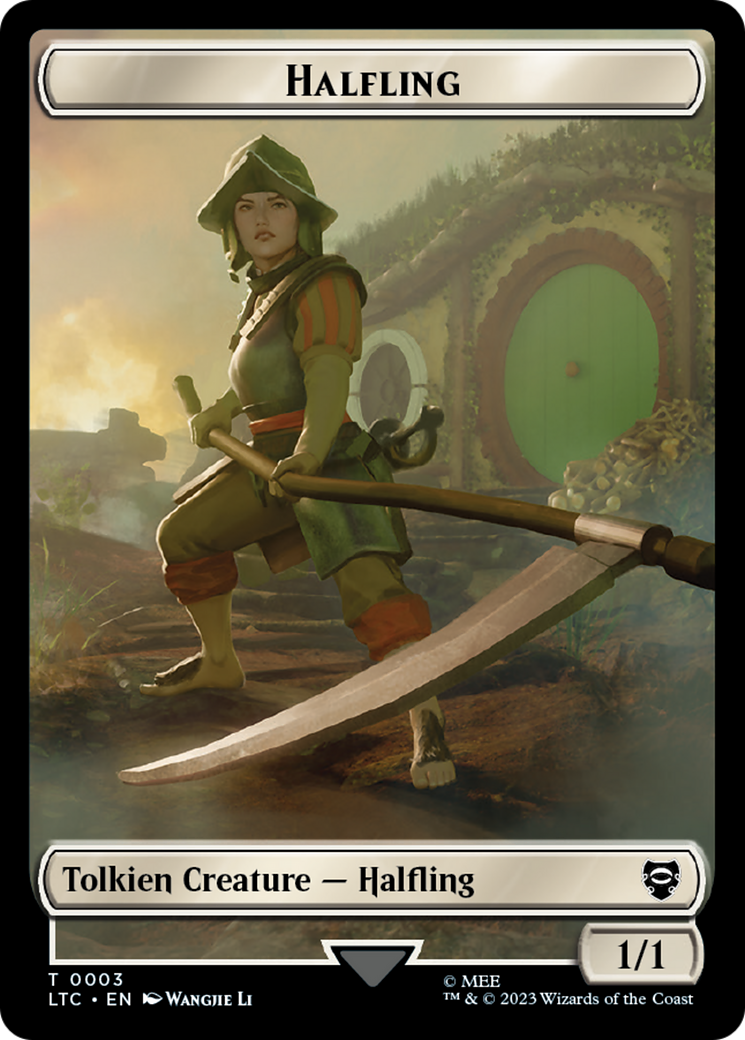 Halfling // Treasure Token [The Lord of the Rings: Tales of Middle-Earth Commander Tokens] | Exor Games Truro