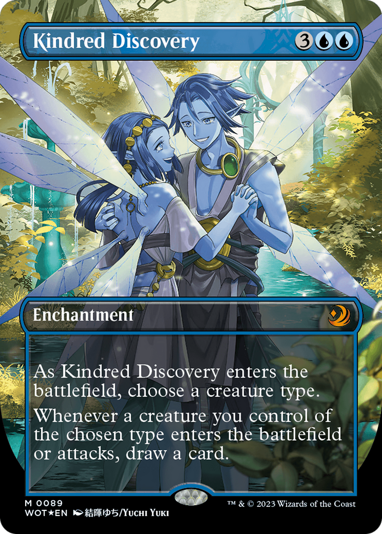 Kindred Discovery (Anime Borderless) (Confetti Foil) [Wilds of Eldraine: Enchanting Tales] | Exor Games Truro